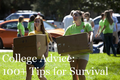College Advice: 100+ Tips for Survival Advice for College Students