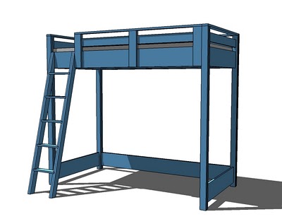 construction of a loft bed you will need a plan to follow. Free plans 