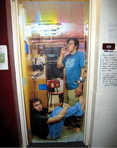 Innovative Door Mural Idea