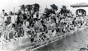 Swimmers meet at Fort Lauderdale in the 1930s Swimmers meet at Fort Lauderdale in the 1930s